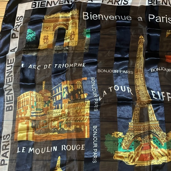 Paris - Souvenir Silk Scarf - Picture 5 of 8